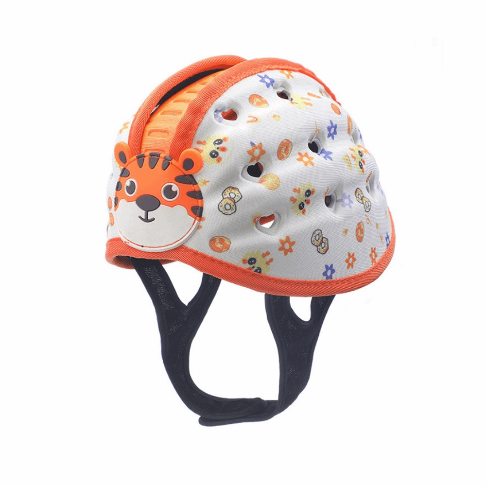 DGTHE Adjustable Baby Safety Hat Breathable Lightweight Infant Protection Bonnet Cartoon Design Anti-Fall Toddler Safety Helmet Walking Education