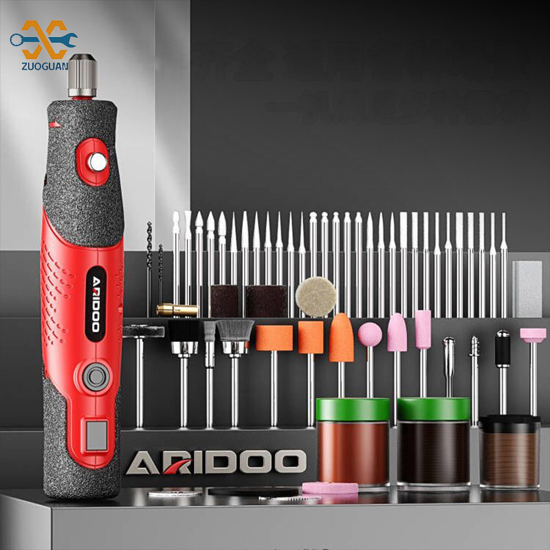 Zuoguan máy mài điện nhỏ cầm tay đánh bóng ngọc công cụ điêu khắc hộ gia đình công suất cao đa chức năng Máy xay mini Máy Khoan Điện