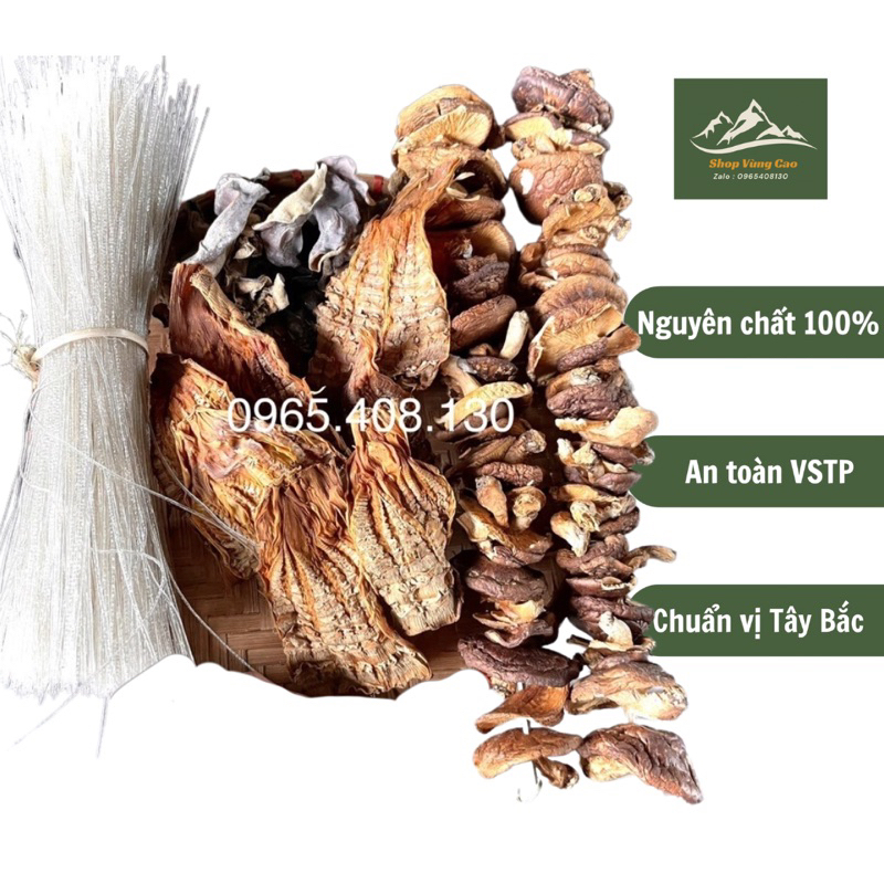 Combo măng miến mộc nhĩ nấm hương rừng tây bắc