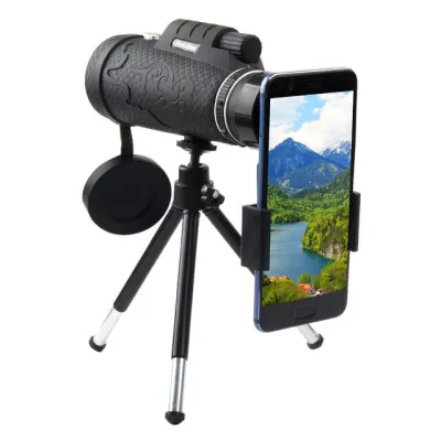 ZZOOI Portable 50x60 Outdoor Single Mini Hd Monocular Cell Phone Camera Lens Zoom Telescope Hunting Monocular Telescope Бинокль Мощный