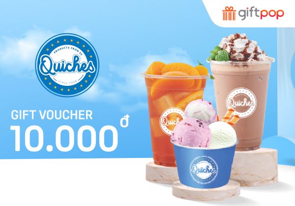 Evoucher Phiếu Quà Tặng Quiches Ice Cream 10K