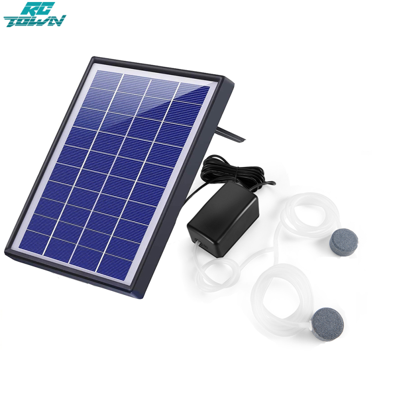 Solar Powered Oxygen Pump Low Noise Air Pump For Outdoor Fish Tank Pool Pond ราคา 721 บาท*ส่งฟรี