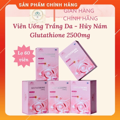 [CHÍNH HÃNG 100%] Viên uống Glutathione 2500mg DR.HANY 99 BEAUTY hộp 60v giúp trắng da, chống nắng, 