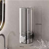 Hascloth Bottle Refillable Pump Shower Gel & Liquid Soap Hand Wash for Kitchen Lotion Wall Mount 400ML