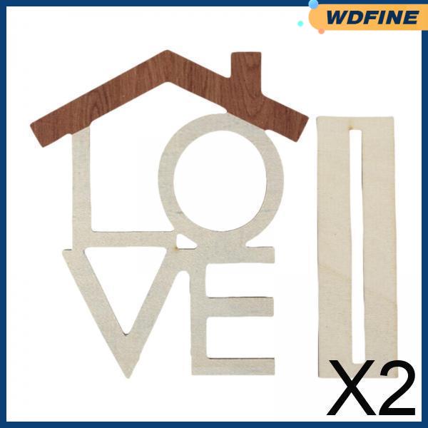 Wdfine 2 bàn gỗ trang trí biển Gỗ Kỳ nghỉ bàn tình yêu