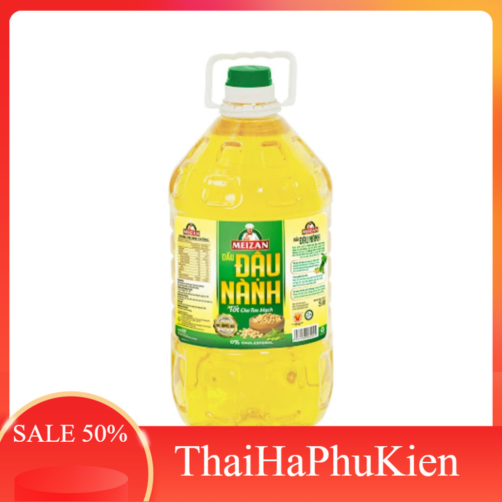 Dầu đậu nành Meizan 5L Hạn Luôn Mới