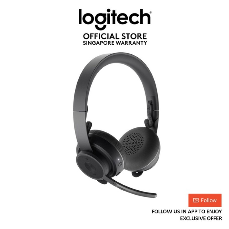 Logitech Zone Wireless Premium Bluetooth Wireless Headset With Active Noise Cancelling & wireless charging - EBL Singapore