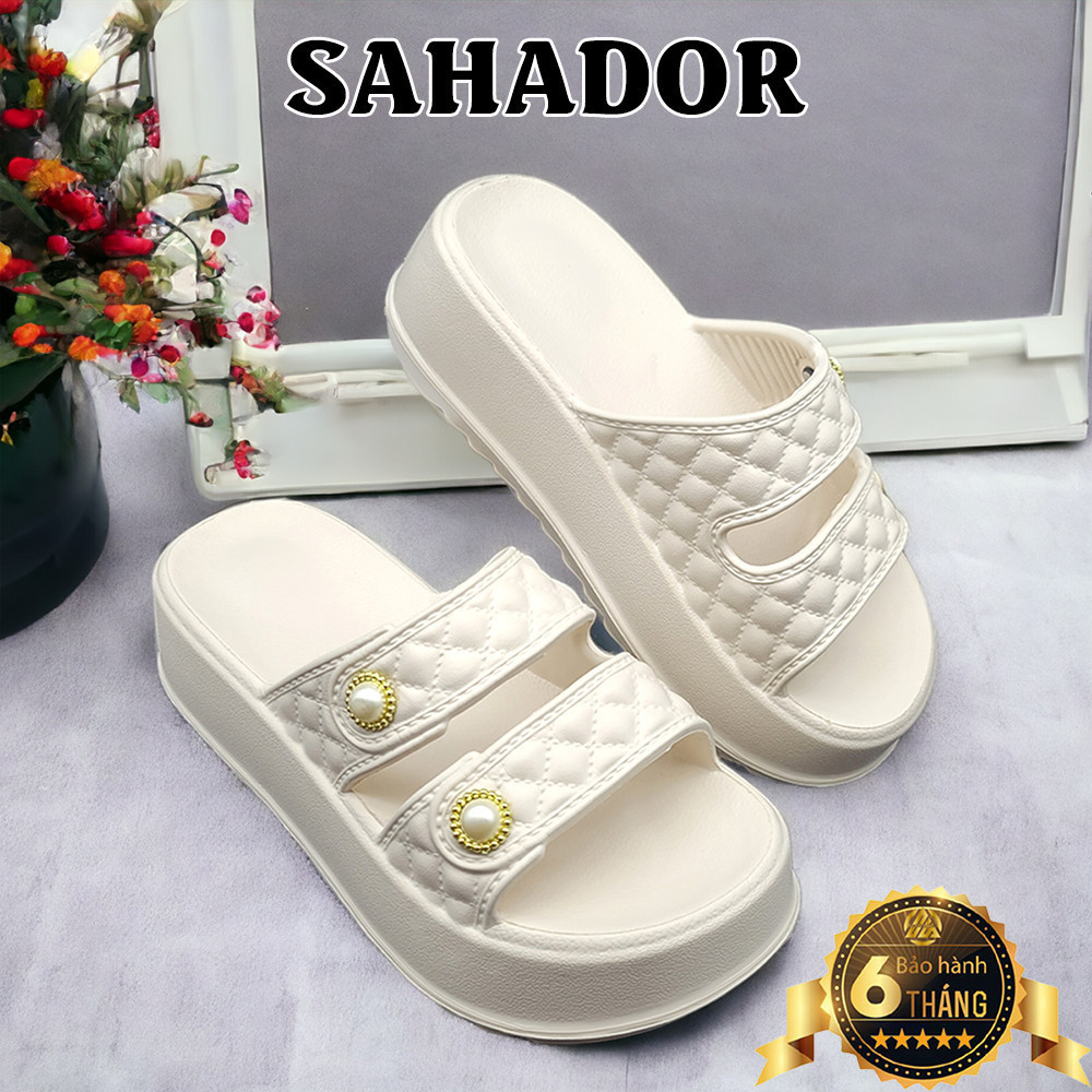 Dép bánh mì nữ quai ngang , dép quai ngang 2 quai đế cao 5cm tôn dáng đỉnh cao D7775 (FORM NHỎ)