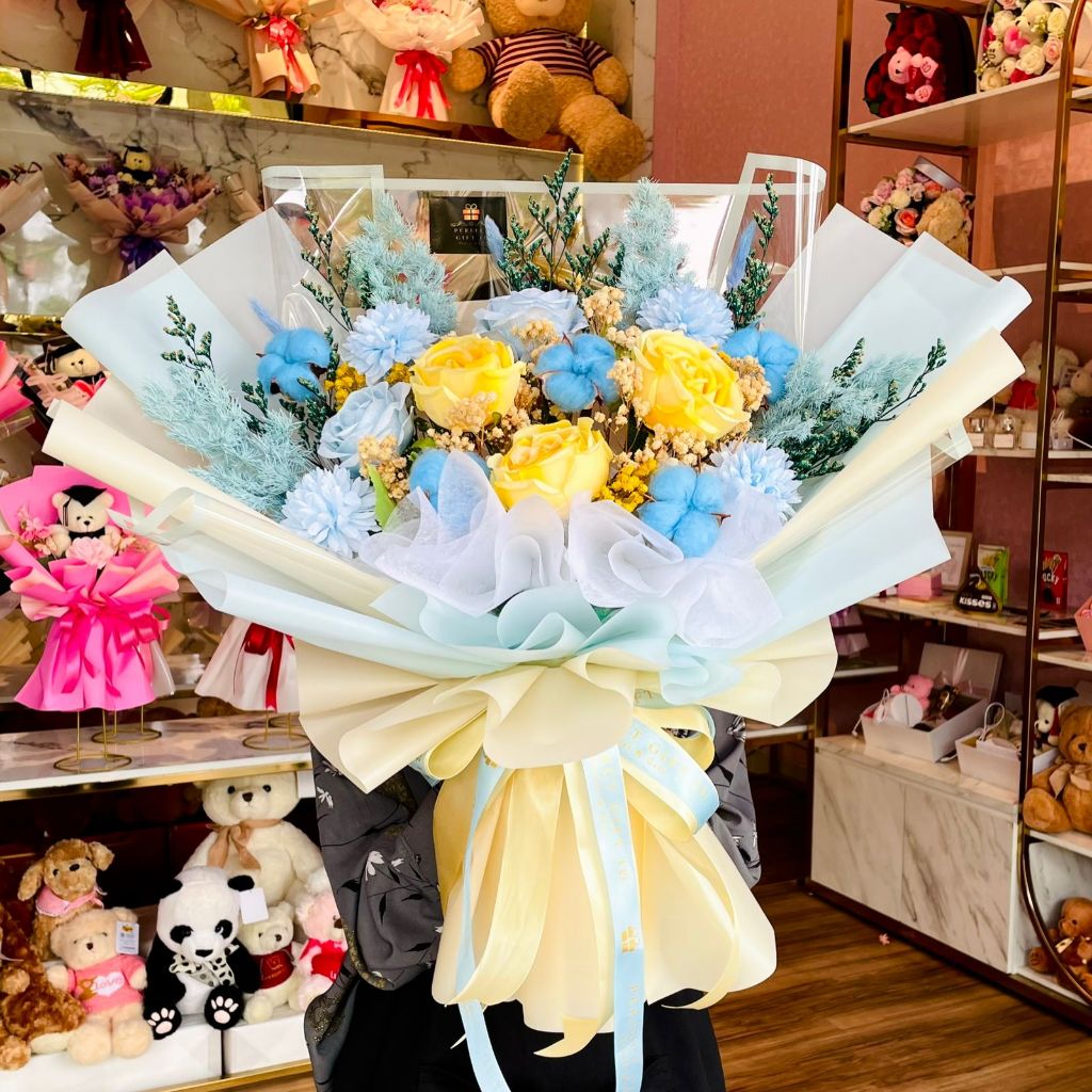 KOREAN NEW Buket Bunga Ulang Tahun Valentine Kado Anniversary