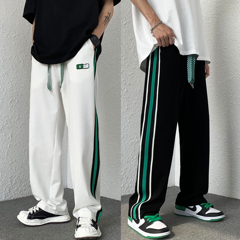 Quần ông suông nam nữ TINOFUN dáng quần dài ống rộng baggy unisex mã DP B from đứng cạp chun ống loe co giãn thể thao