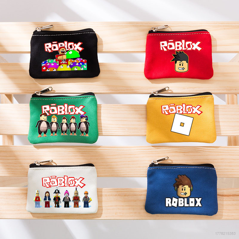 HZ zero Cartoon Roblox anime wallet coin canvas card bag minimalist coin bag headphone storage bag ZH