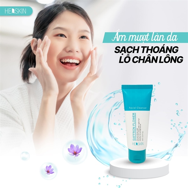 Sữa rửa mặt HERSKIN màu xanh phiên bản mới nhất