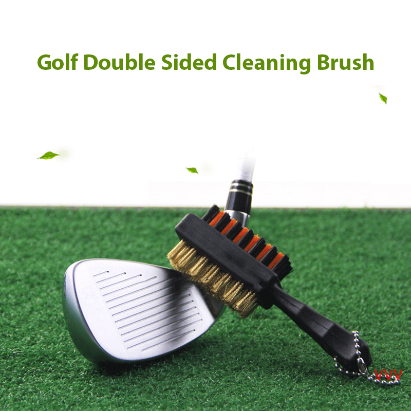 Bàn chải đánh Gậy Golf vvv, bàn chải Nylon nhẹ kim loại cầm tay cho giày bóng chơi golf