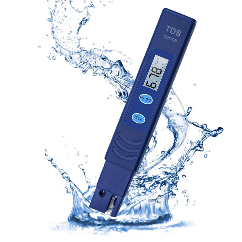 Most Accurate So Far 4-in-1 Instant Read TDS Meter - Measures TDS, EC, & Temperature (°C/°F) - Digital Water Testing Kit For Tap, Well, Pool, Hydroponics, Aquarium, RO/DI System -Blue