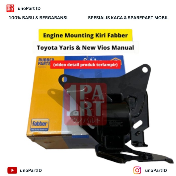 PROMO- ENGINE MOUNTING FABBER KIRI TOYOTA YARIS / NEW VIOS MANUAL SNI & KAN - The Car People Harga 659,000 rupiah*Gratis Ongkir