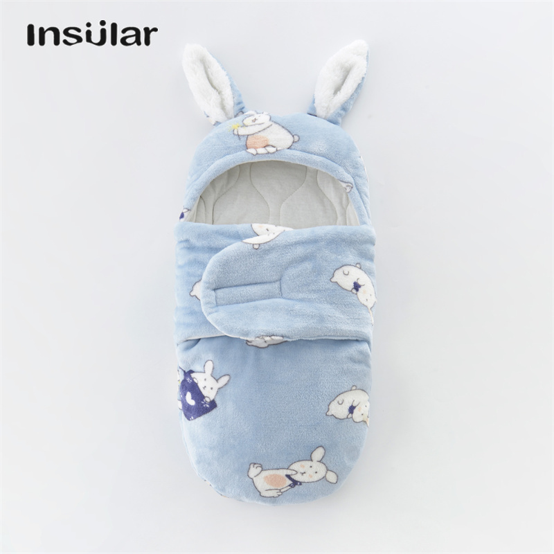 Insular Baby quilt, newborn sleeping bag, autumn and winter flannel