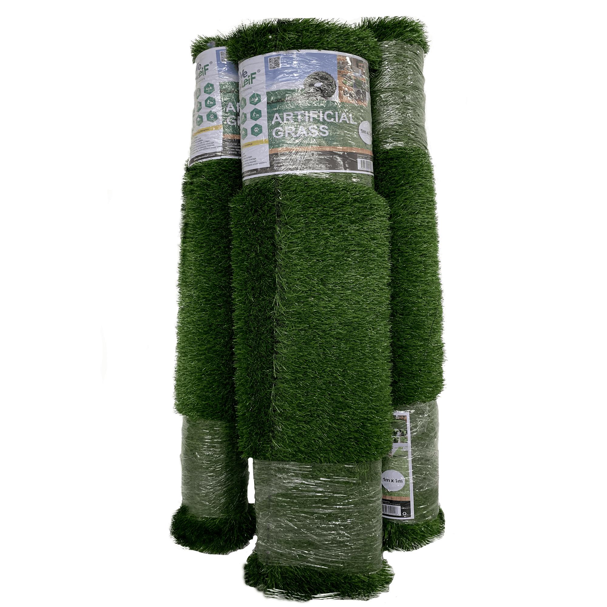 Steve & Leif Indoor / Outdoor Green Artificial Grass Turf (1m x 1m)