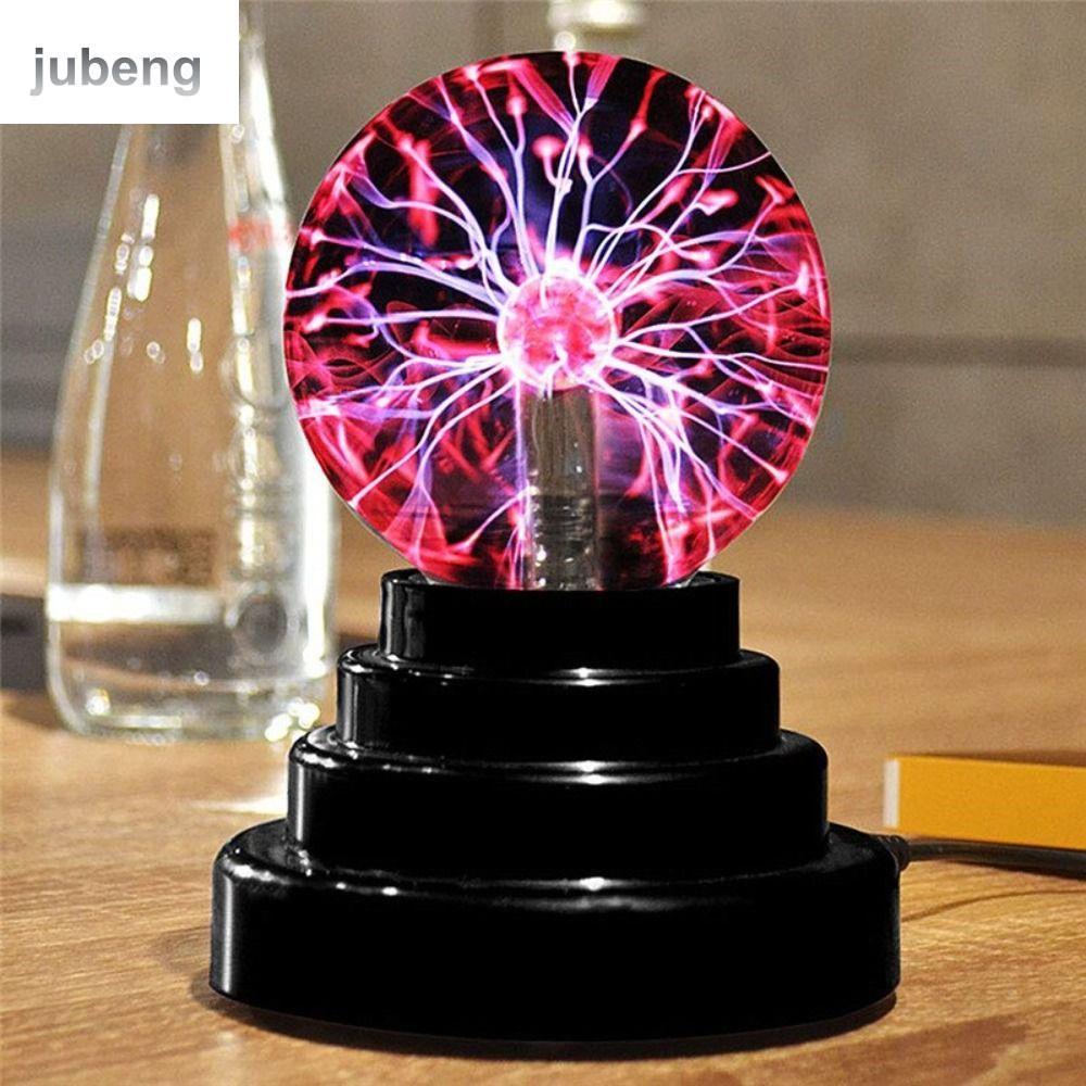 JUBENG Cảm ứng Đèn quả cầu Plasma Ma Thuật Điều khiển âm thanh Nhạy cảm Đèn Plasma thủy tinh Mới lạ 3 inch Đèn ngủ