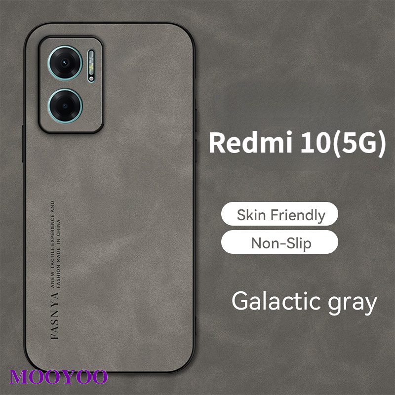 Ốp lưng điện thoại Redmi 10 (5g) Điện thoại mềm Ốp vỏ cừu bảo vệ máy ảnh Ốp da thật sang trọng cho X