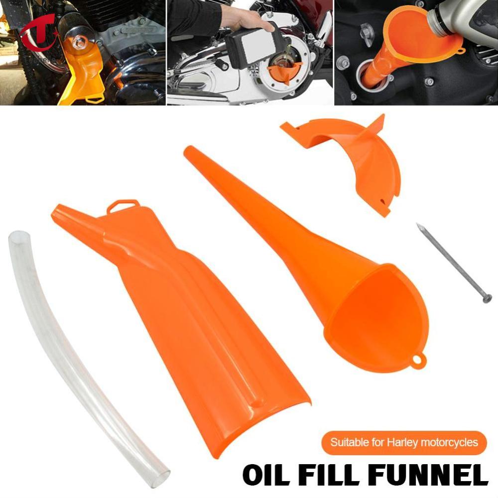 Teabelle dầu xe máy điền vào Phễu Chính Trường hợp bộ lọc dầu nhớt Bìa Bộ Phễu cho Harley Touring Dyna Sportster XL883 Softail cậu bé mập flht