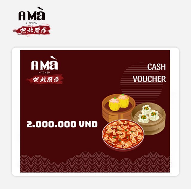 [12.12] Phiếu quà tặng A MÀ KITCHEN 2000K