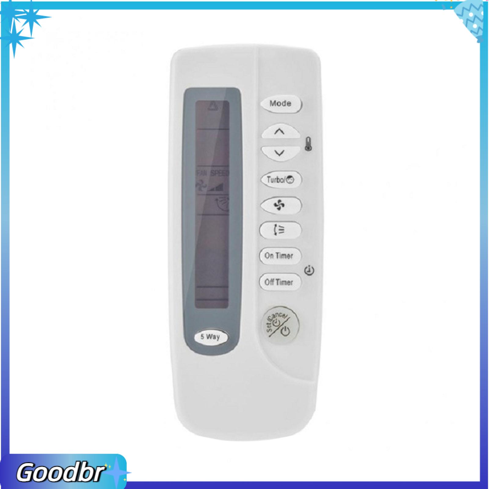 Goodbro có thể điều chỉnh nhiệt độ thiết bị điều khiển Điều khiển từ xa không dây máy điều hòa không dây điều khiển cho ARC-410/arh-401/arh-403/arh-415 chạy bằng pin phổ Dễ sử dụng