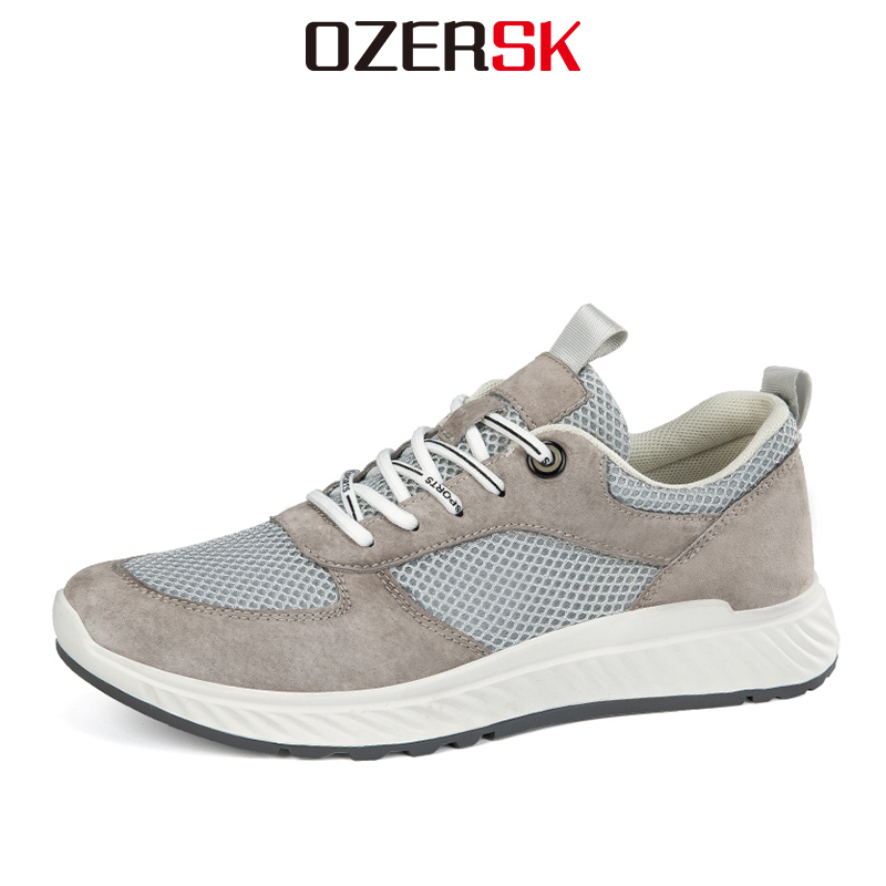 OZERSK Summer Loafers Comfortable Men's Casual Shoes Breathable Air Mesh Flats Classic Men Loafer Leisure Driving Shoes ราคา 1,073 บาท*ส่งฟรี