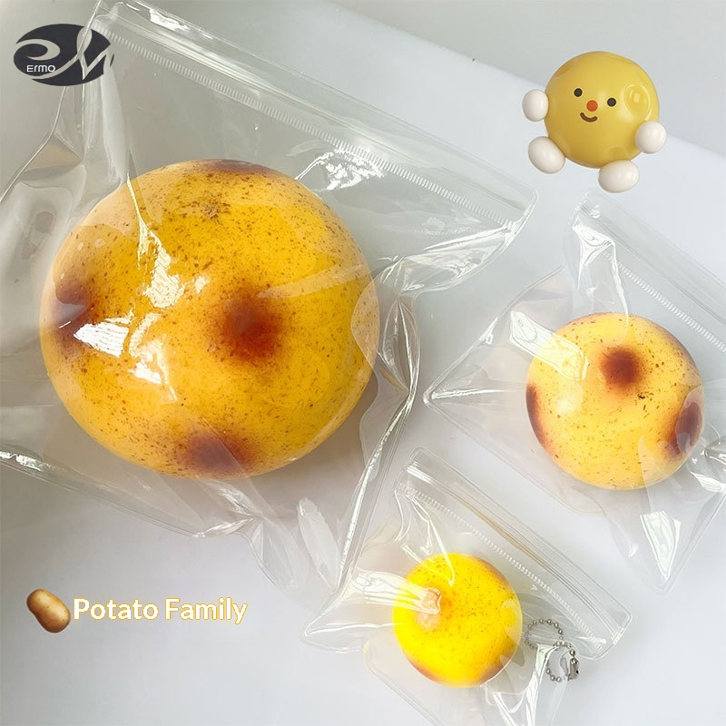 ERMO Giant Squishy Potato Stress Relief Toy with Fluid Texture for Relaxation and Fun ราคา 30 บาท*ส่งฟรี