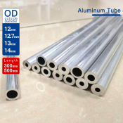 6063 Aluminum Tube, 12-14mm OD, 300-500mm Length