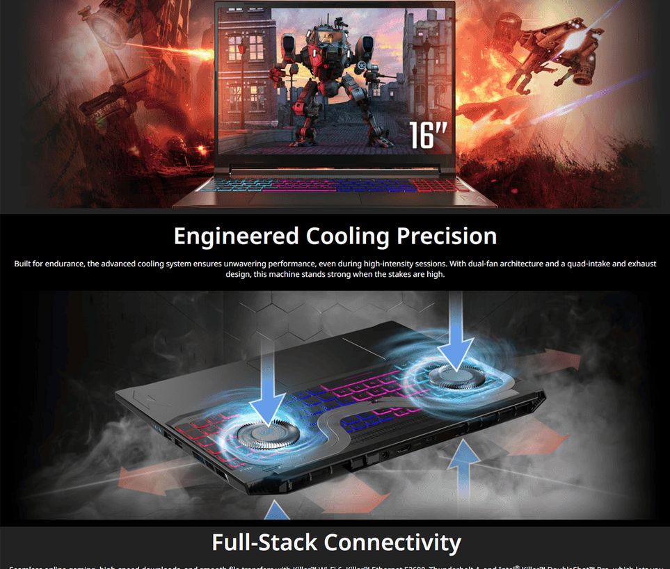 Acer Nitro V16S AI 715L | 16" WUXGA 180Hz | Intel Core 7 240H | 16GB DDR5 | 512GB SSD | RTX 5060 8GB | W11 11 a9b640442245a01fd46162ce90f9da05