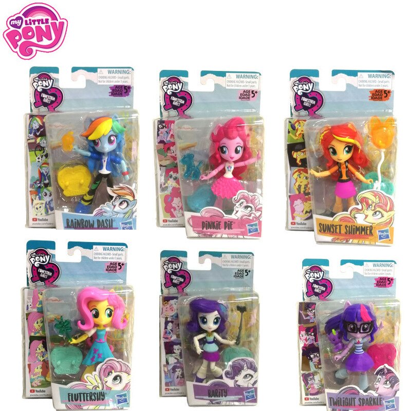 My Little Pony Friendship Magic Anime Figure Toys Rarity Fluttershy Rainbow  Dash Pinkie Pie Kid Toys For Girls Action Model Gift | lupon.gov.ph
