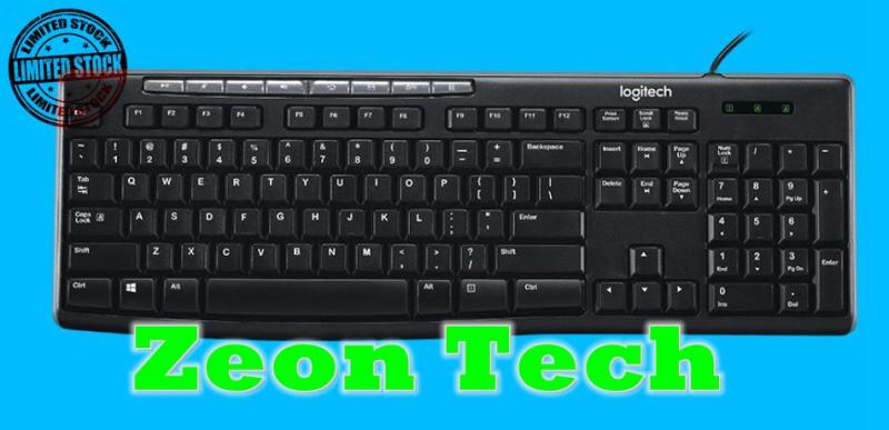LOGITECH K200 USB Media Corded Keyboard (3 Yrs Local manufacturer warranty) Singapore