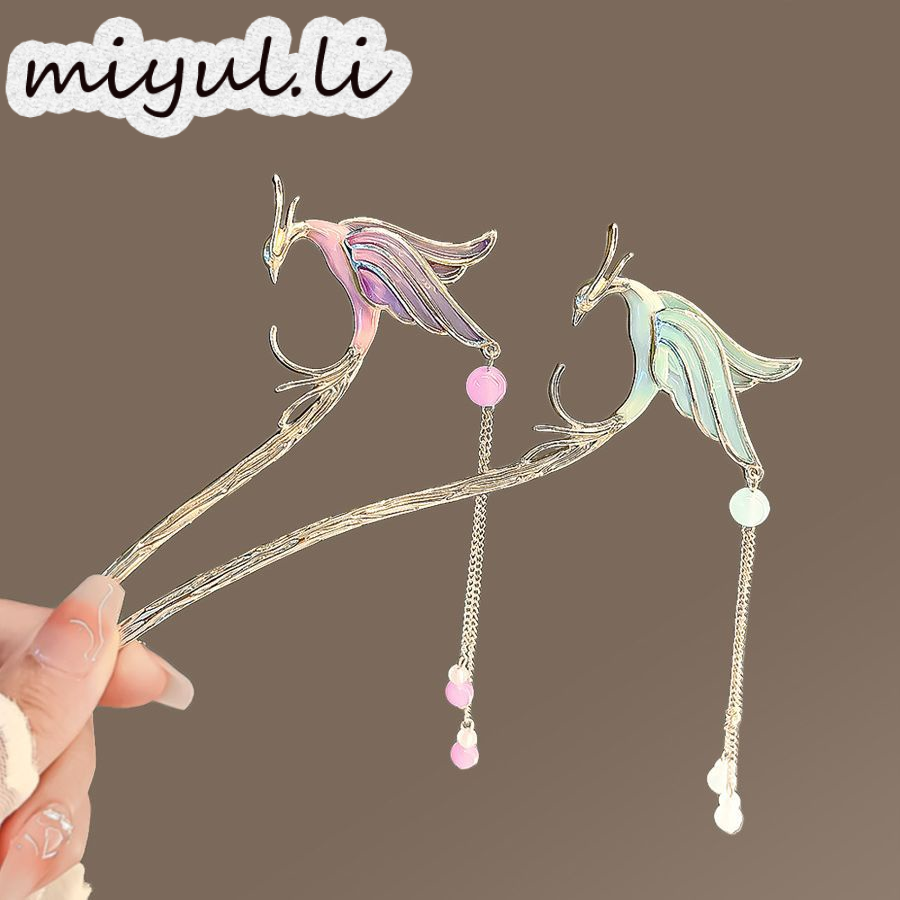 miyuli Robescape Bird of Phoenix Purple ฤดูกาลแฟชั่นดีไซน์ใหม่ ราคา 30 บาท*ส่งฟรี