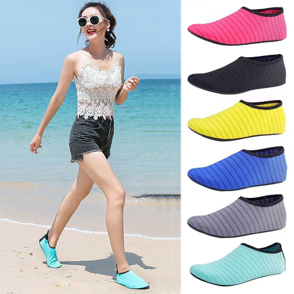 Juanya Giày lội nước trung tính bơi lặn Vớ Mùa Hè Aqua Xăng đan đi biển Giày đế bằng Bên Bờ Biển Không Giày lười thể thao Vớ Dép Cho nam nữ