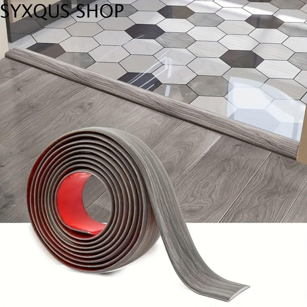 SYXQUS Không thấm nước Dải phủ sàn Tự dính Chống mài mòn Trang trí cạnh đường may sàn Băng dính sàn 4/5cm Dải chuyển tiếp sàn Sàn