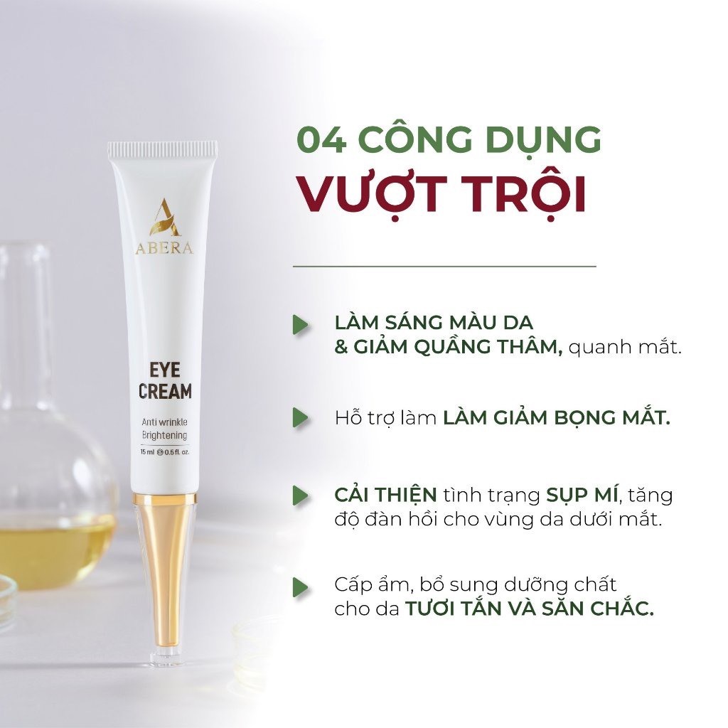 Kem Mờ Thâm Mắt Abera, Giúp Giảm Thâm Mắt, Bọng mắt, Nếp Nhăn Vùng Mắt - HTshop