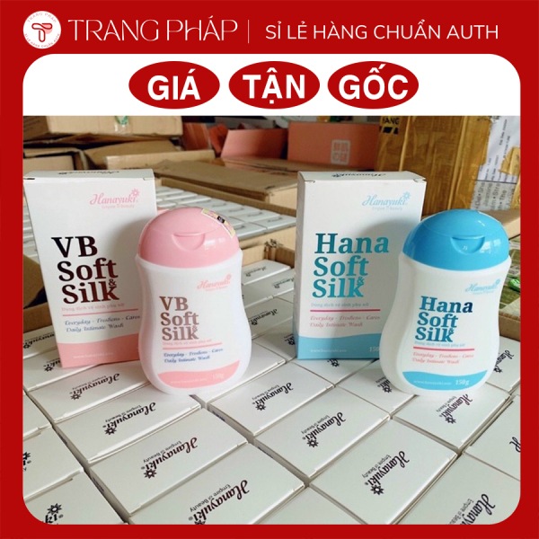 Dung Dịch Vệ Sinh Phụ Nữ VB & Hana Soft Silk Chính Hãng 150g nhập khẩu