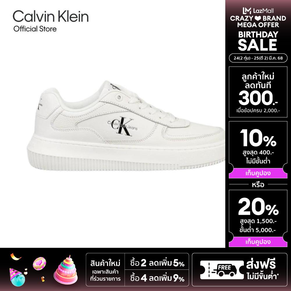 CALVIN KLEIN Women's Malmo Meta Sneakers Model YW01890 0K4 - White ราคา 7,200 บาท*ส่งฟรี