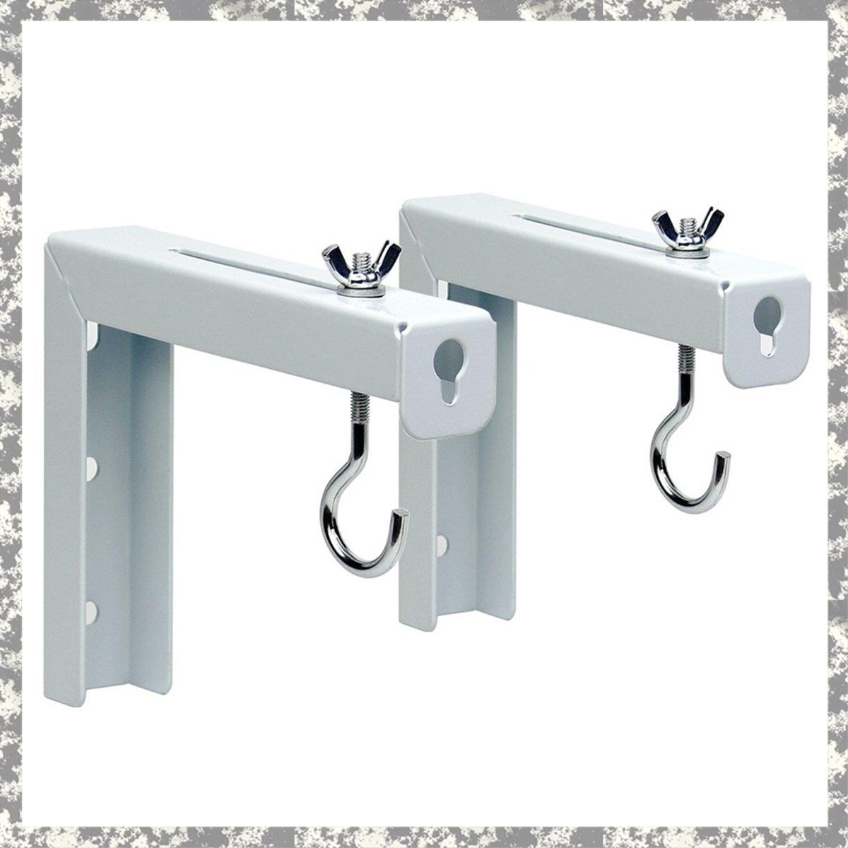 2Pcs Projector Curtain Hanger Adjustable Extension Mount Stand Mounting Hanger Holder