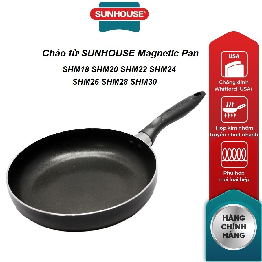 Chảo đáy từ sunhouse phi 18-30cm shm18, shm20, shm22, shm24, shm 26, shm28, shm30