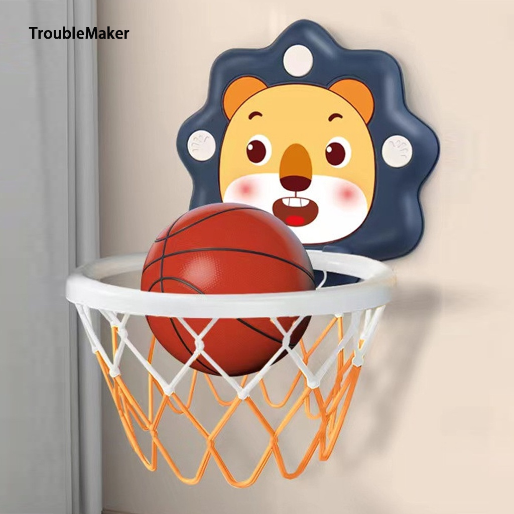 TroubleMaker 【 Popular Product 】 Wall mounted Basketball Baby 709H Cute Lion shaped - Baby Sports Game 【 Southdakota051 】 ราคา 143 บาท*ส่งฟรี