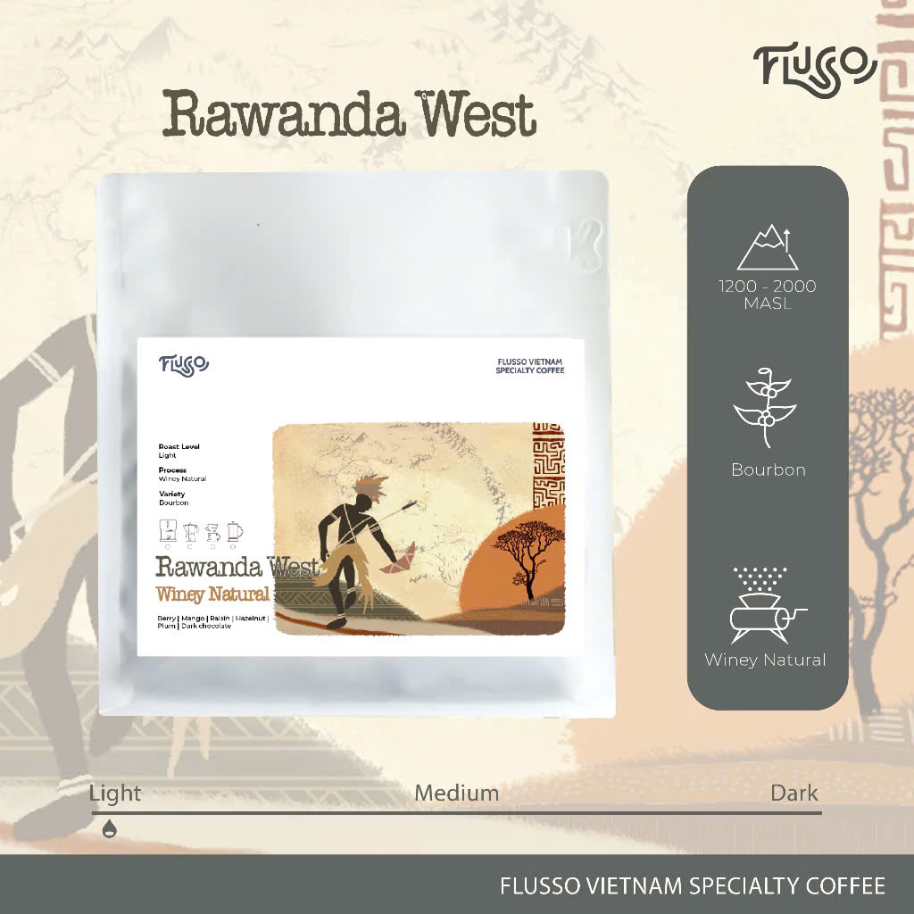 Cà phê Specialty Rwanda West Winey Natural