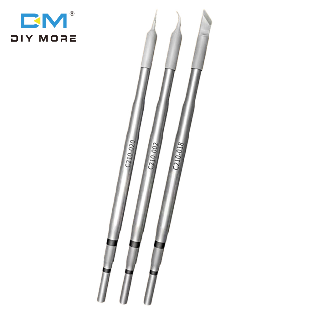  Diymore đầu đầu que hàn sắt đầu dao cong đầu Trạm Hàn JBC T26 thông dụng C210 đầu dao đầu que hàn sắt 