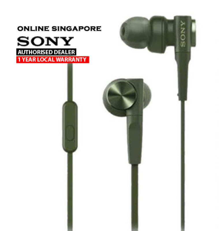 Online Singapore - Sony MDR-XB55AP EXTRA BASS In-Ear Headphones with Microphone Singapore