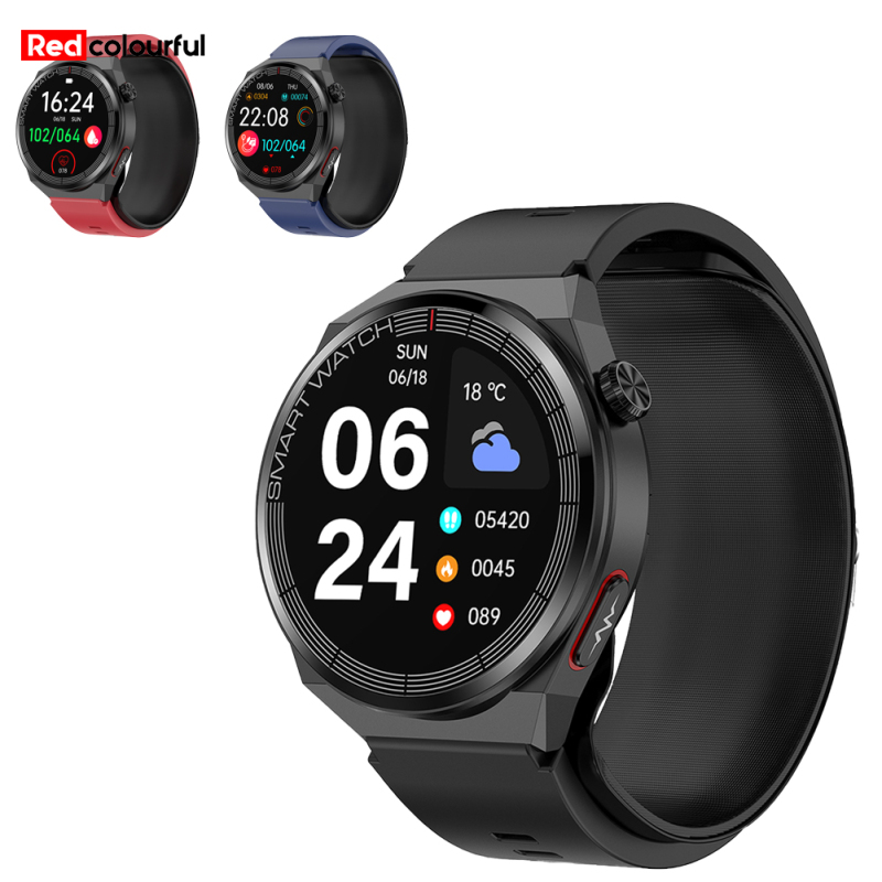 Redcolourful TK62 Smart Watch IP67 Waterproof Blood Glucose Heart Rate Blood Oxygen Blood Pressure Monitor Activity Trackers 1.42" Full Touch Screen Fitness Tracker For Men Women ราคา 3,984 บาท*ส่งฟรี