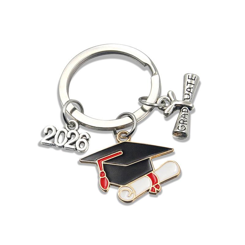 [fenggongshuode] Độc đáo 2026 tốt nghiệp kim loại Gown cap Keychain cho sinh viên lễ món quà lưu niệm cho các bên trường - 3