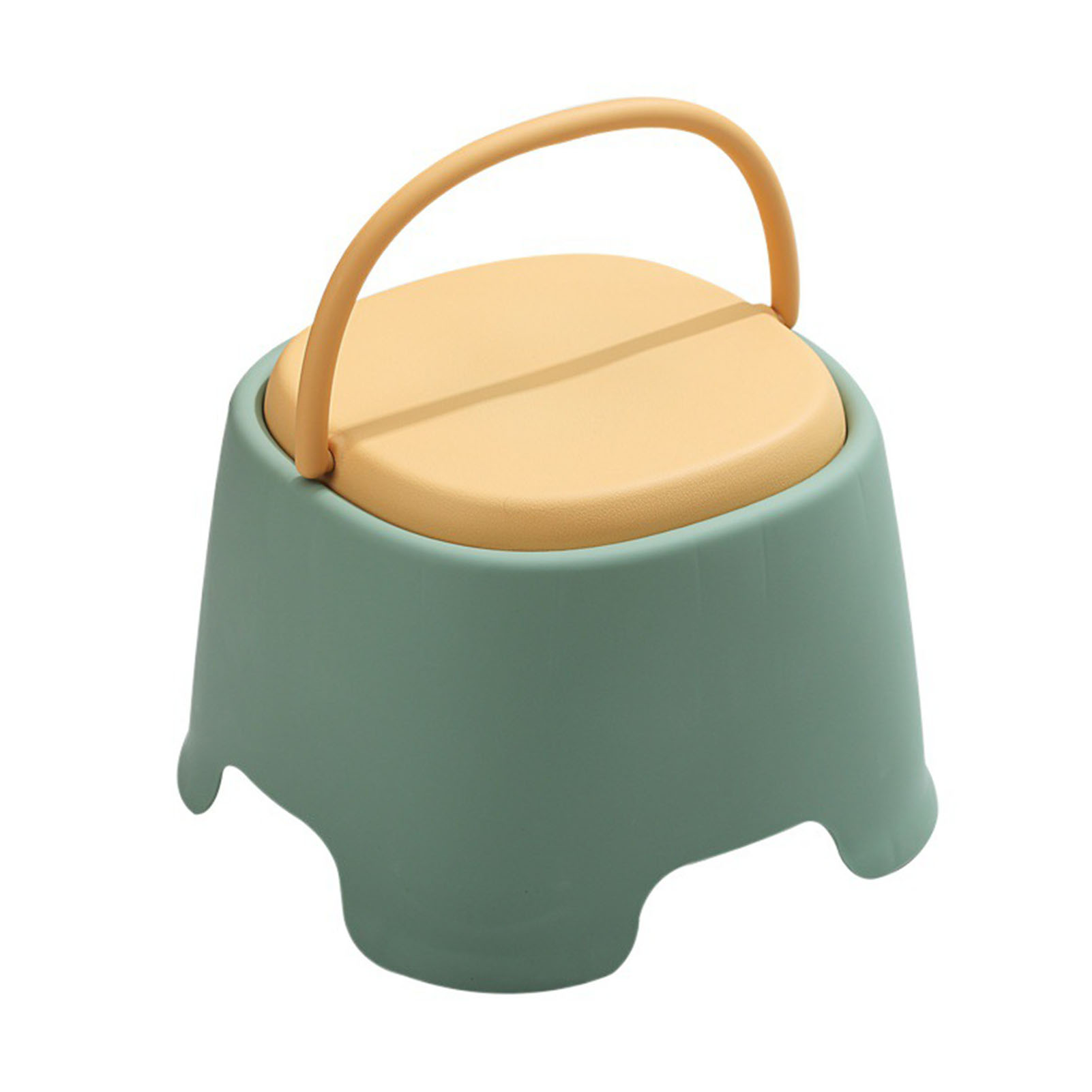 Stackable Stool Portable Stool Kids Low Stool with Handle Stackable Non-slip Lightweight Step Stool for Toddlers Heavy Duty Footstool for Home Bathroom Kindergarten – Durable and Portable Seating - 3