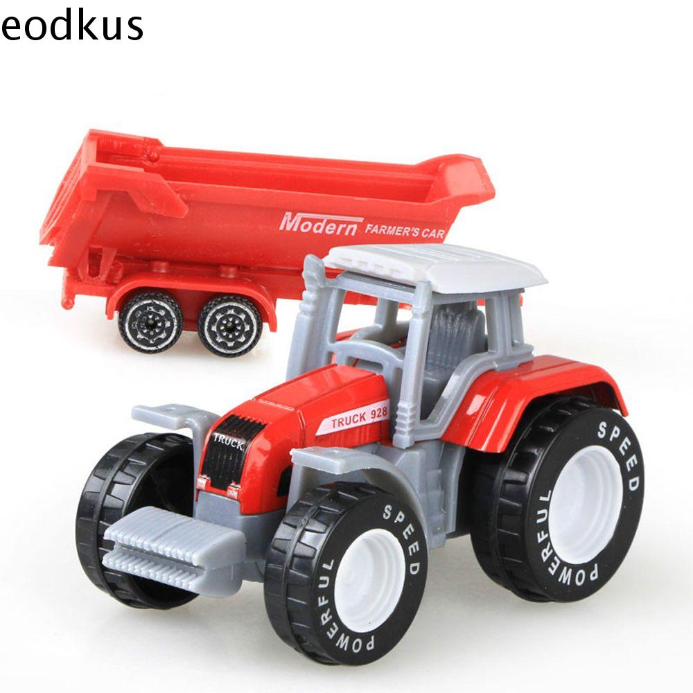 EODKUS 1PC ABS nhựa Giáo dục Đồ Chơi Xe ủi đất Mô Hình Máy kéo Hợp kim Mô Hình kỹ thuật Xe Máy kéo Đồ Chơi Nông dân Xe Đồ Chơi mô hình Xe