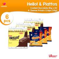 [BUNDLE OF 6] Hello! Coated Chocolate 15g & Piattos Cheese 38g