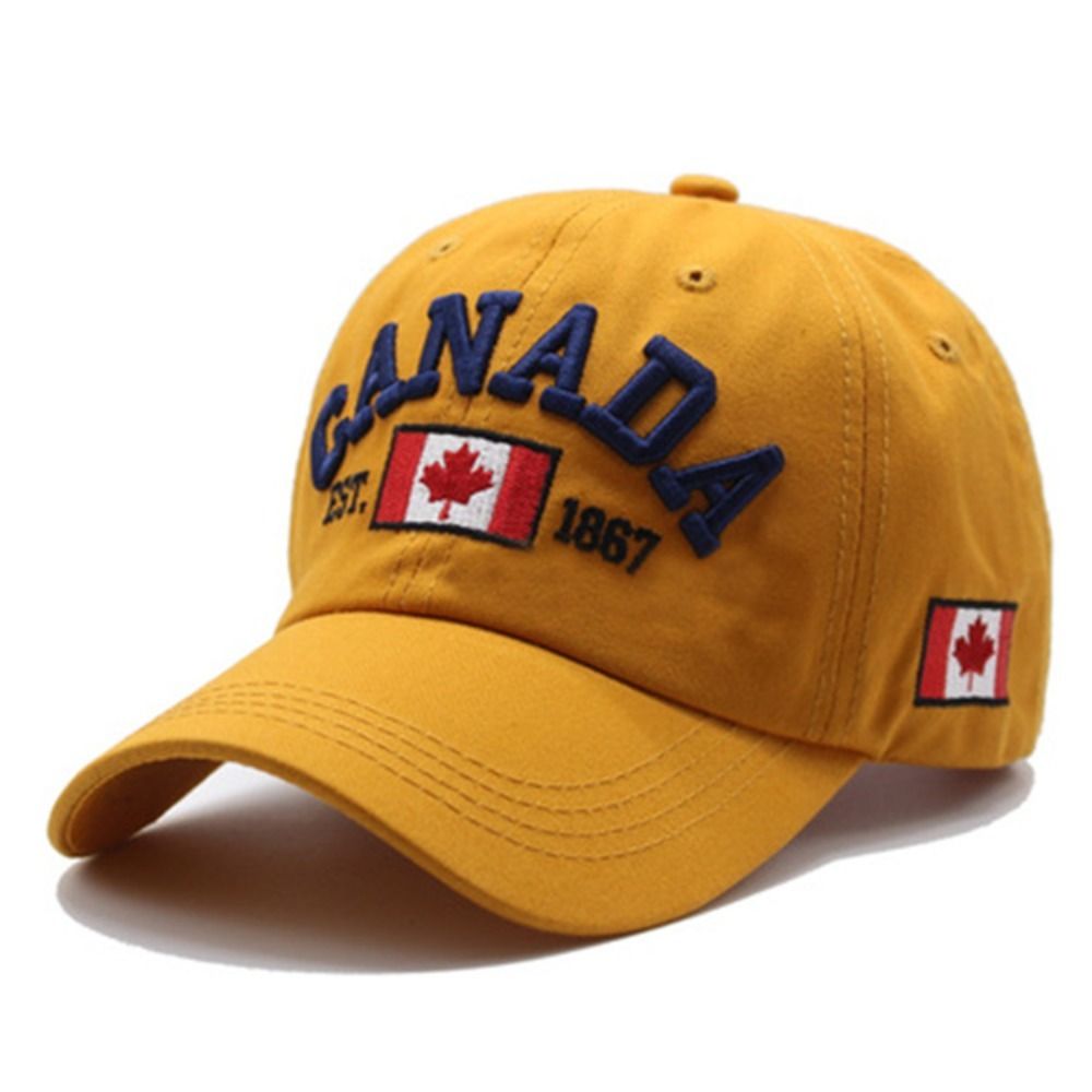 SHOWRO Embroidery Baseball Cap Cotton I Love Canada Dad Hat Fashion Flag Printed Casual Hats - 3